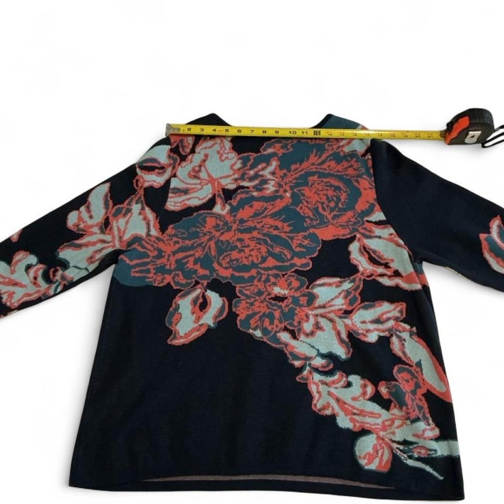 Soft Surroundings Floral Knit Sweater Womens 2X Multicolor Excellent Intarsia - Picture 5 of 8